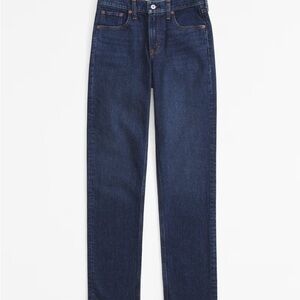 Abercrombie and Fitch Curve Love Mid Rise 90s Straight Jean
